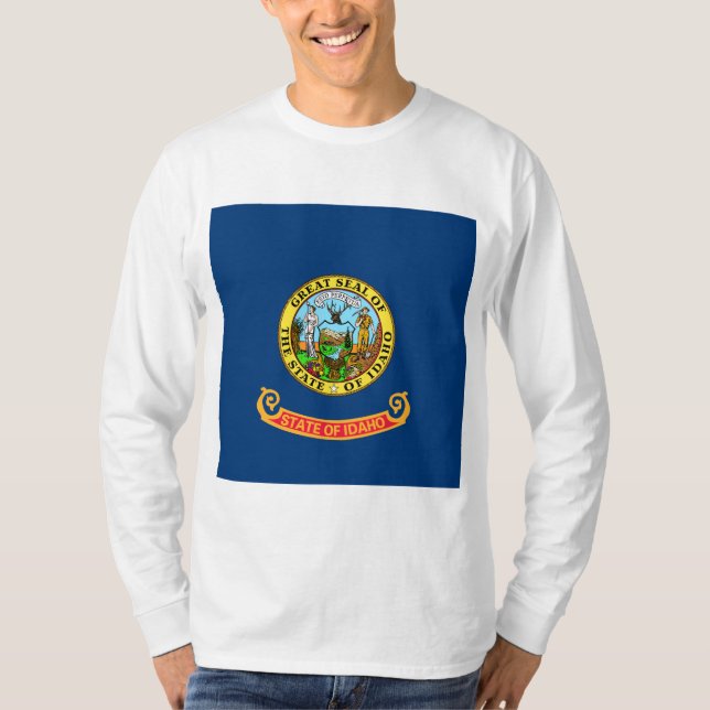 Statlig flagga i Idaho T Shirt (Framsida)