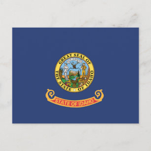 Statlig flagga i Idaho, USA Vykort
