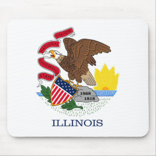 Statlig flagga i Illinois, Förenta staterna Musmatta