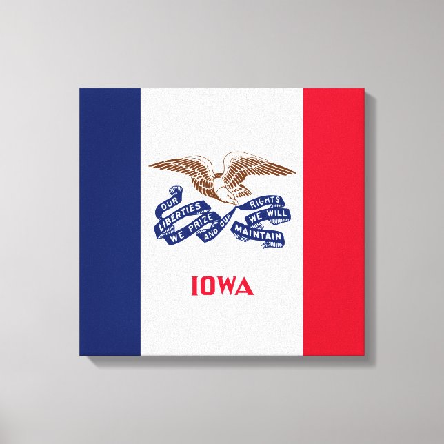 Statlig flagga i Iowa Canvastryck (Framsida)
