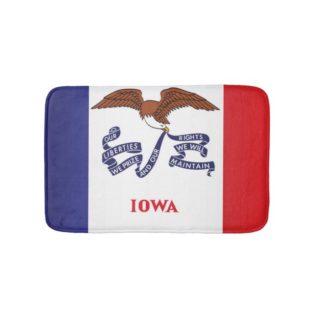 Statlig flagga i Iowa, Förenta staterna Badrumsmatta (Framsidan)