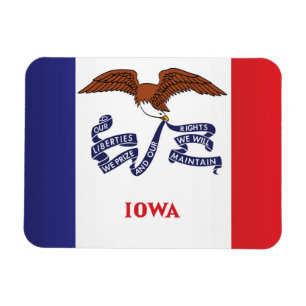 Statlig flagga i Iowa, Förenta staterna Magnet