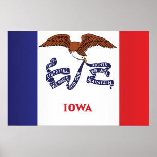 Statlig flagga i Iowa, Förenta staterna Poster