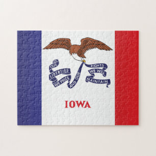 Statlig flagga i Iowa, Förenta staterna Pussel