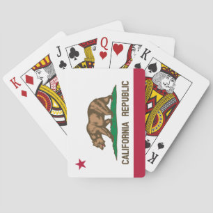 Statlig flagga i Kalifornien Casinokort