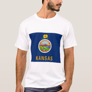 Statlig flagga i Kansas T Shirt