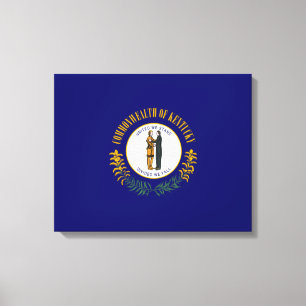 Statlig flagga i Kentucky Canvastryck