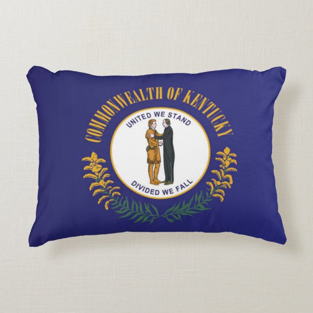 Statlig flagga i Kentucky, Förenta staterna Prydnadskudde (Framsidan)