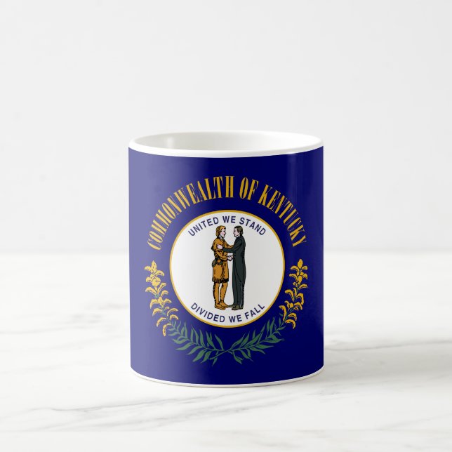 Statlig flagga i Kentucky Kaffemugg (Center)