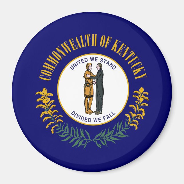 Statlig flagga i Kentucky Magnet (Framsidan)