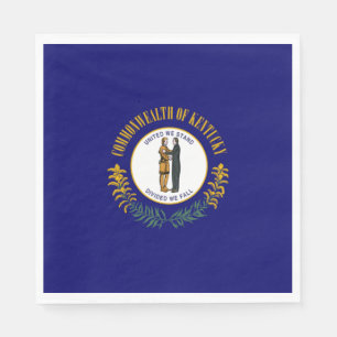 Statlig flagga i Kentucky Pappersservett