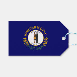 Statlig flagga i Kentucky Presentetikett