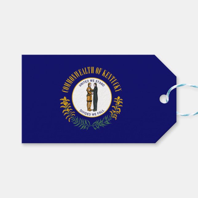 Statlig flagga i Kentucky Presentetikett (Framsidan (Horisontell))