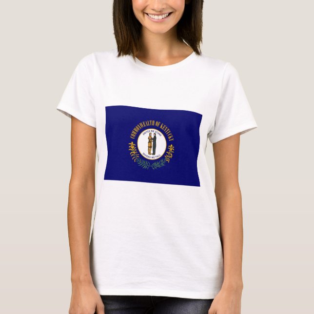 Statlig flagga i Kentucky T Shirt (Framsida)