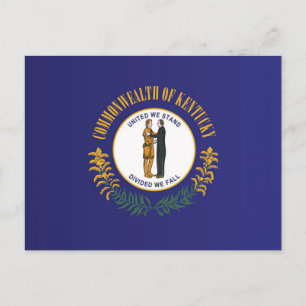 Statlig flagga i Kentucky, USA Vykort