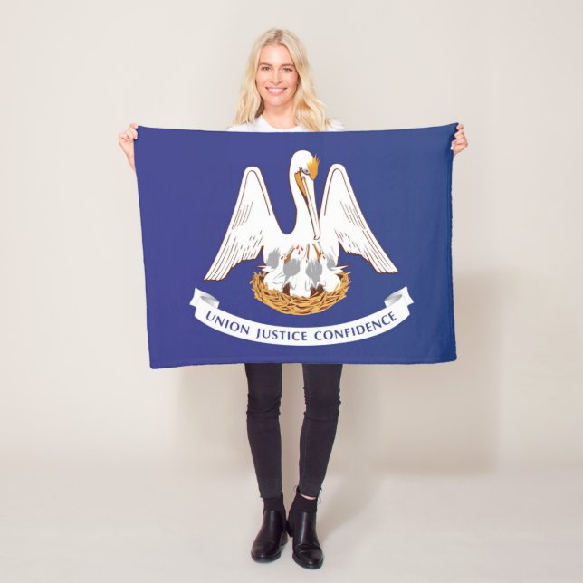 Statlig flagga i Louisiana, Förenta staterna Fleecefilt (På plats)