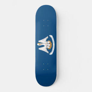 Statlig flagga i Louisiana Mini Skateboard Bräda 18,5 Cm
