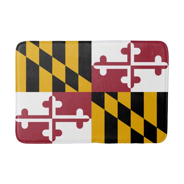 Statlig flagga i Maryland Badrumsmatta (Framsidan)