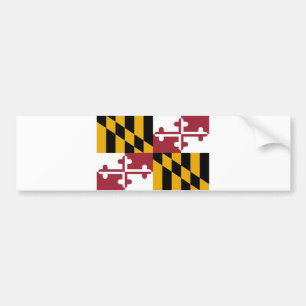 Statlig flagga i Maryland Bildekal