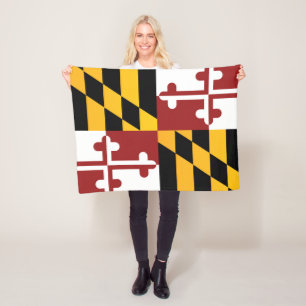 Statlig flagga i Maryland, Förenta staterna Fleecefilt