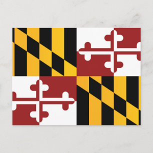 Statlig flagga i Maryland, Förenta staterna Vykort