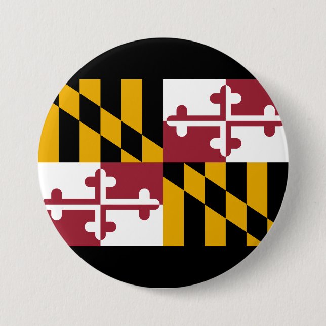 Statlig flagga i Maryland Knapp (Framsida)