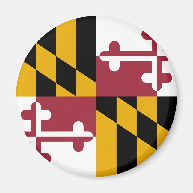 Statlig flagga i Maryland Magnet (Framsidan)