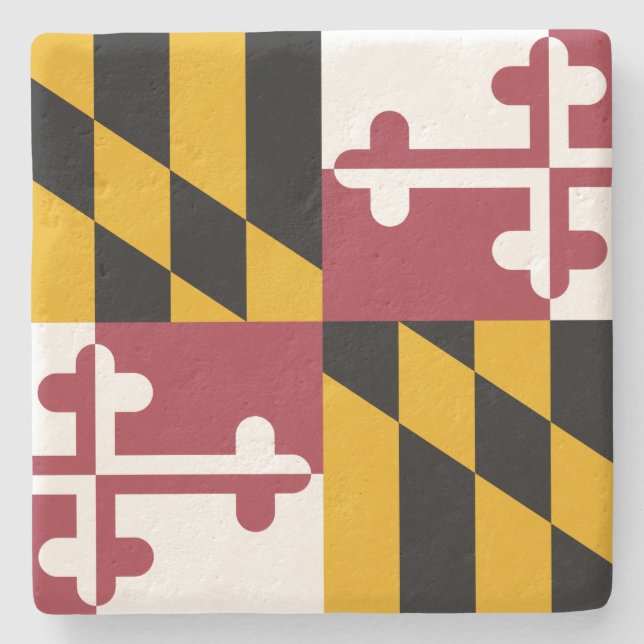 Statlig flagga i Maryland Stenunderlägg (Framsidan)