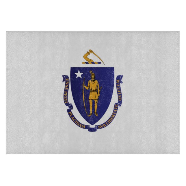 statlig flagga i Massachusetts, Förenta staterna (Framsidan)