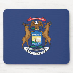 Statlig flagga i Michigan, Förenta staterna Musmatta