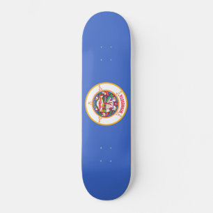 Statlig flagga i Minnesota Mini Skateboard Bräda 18,5 Cm