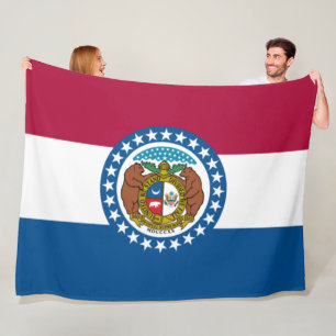 Statlig flagga i Missouri Fleecefilt
