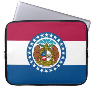 Statlig flagga i Missouri Laptop Fodral