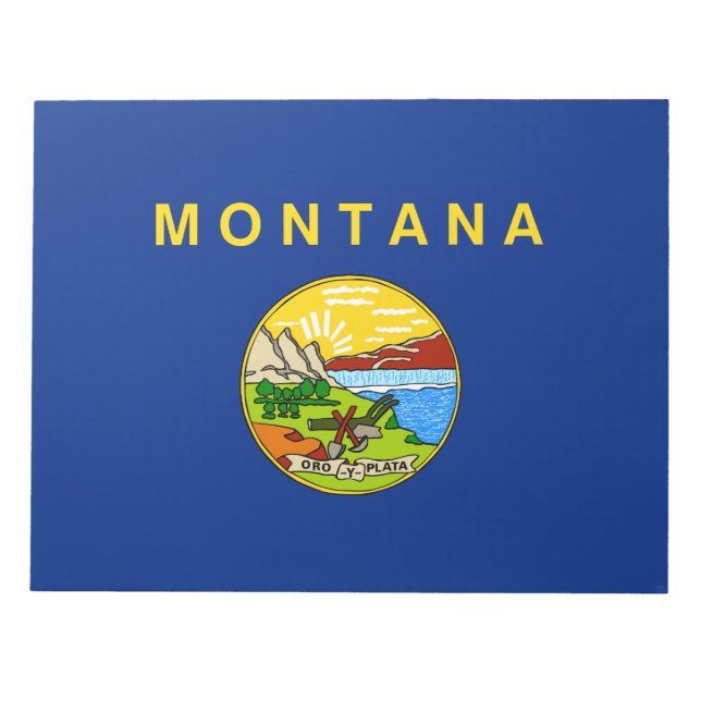 Statlig flagga i Montana Anteckningsblock (Framsida)