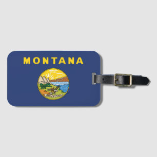 Statlig flagga i Montana, Förenta staterna Bagagebricka