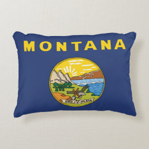 Statlig flagga i Montana, Förenta staterna Prydnadskudde