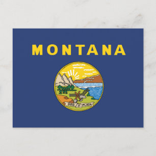 statlig flagga i Montana, Förenta staterna Vykort