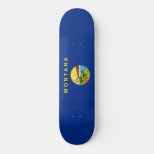 Statlig flagga i Montana Mini Skateboard Bräda 18,5 Cm