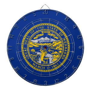 Statlig flagga i Nebraska Darttavla