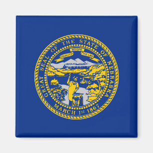 Statlig flagga i Nebraska Magnet