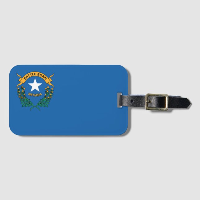 Statlig flagga i Nevada, Förenta staterna Bagagebricka (Framsida horisontal)
