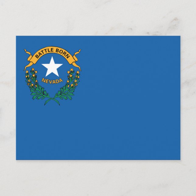 Statlig flagga i Nevada, Förenta staterna Vykort (Framsida)