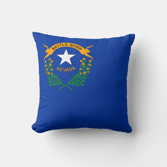 Statlig flagga i Nevada Kudde (Framsida)