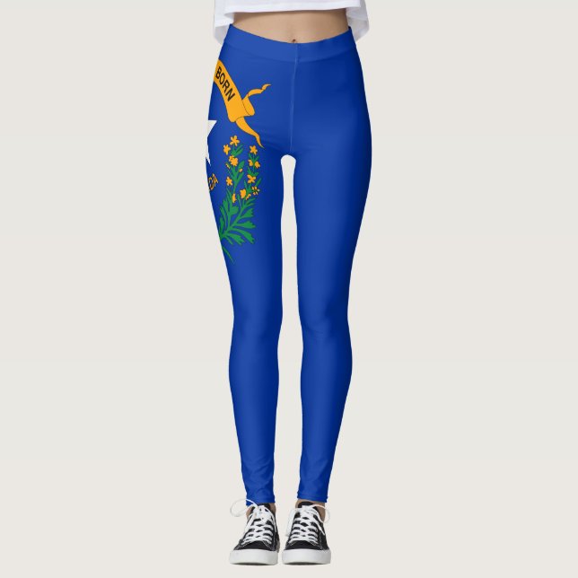 Statlig flagga i Nevada Leggings (Framsida)