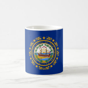 Statlig flagga i New Hampshire Kaffemugg