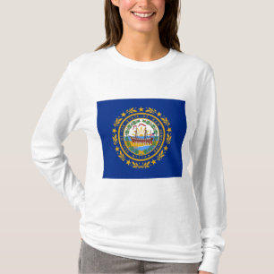 Statlig flagga i New Hampshire T Shirt