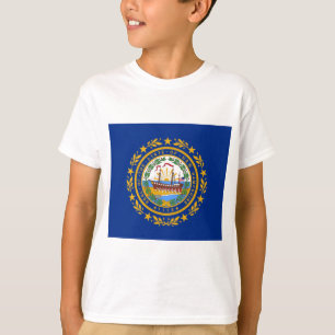 Statlig flagga i New Hampshire T Shirt