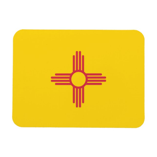 Statlig flagga i New mexico, Förenta staterna Magnet (Horisontell)