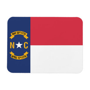 Statlig flagga i North Carolina, Förenta staterna Magnet