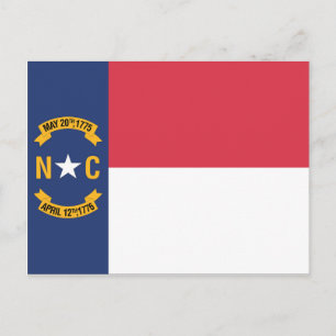 Statlig flagga i North Carolina, Förenta staterna Vykort